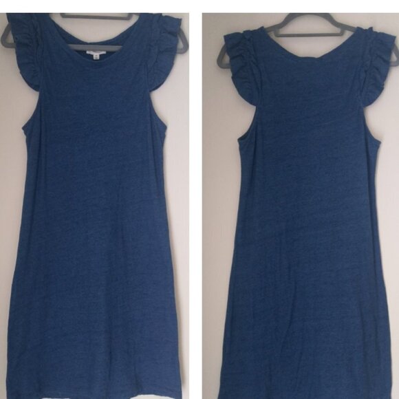 a loves a  Blue Color Ruffle Sleeve Women's Dress Size XS NWT - Picture 1 of 5